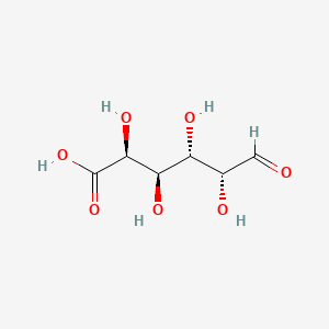 B1143594 (2S,3R,4S,5R)-2,3,4,5-tetrahydroxy-6-oxohexanoic acid CAS No. 14982-50-4