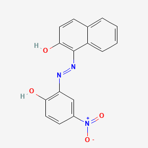 B1143595 2-Naphthalenol, 1-[(2-hydroxy-5-nitrophenyl)azo]- CAS No. 14847-54-2
