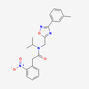 N-{[3-(3-methylphenyl)-1,2,4-oxadiazol-5-yl]methyl}-2-(2-nitrophenyl)-N-(propan-2-yl)acetamide