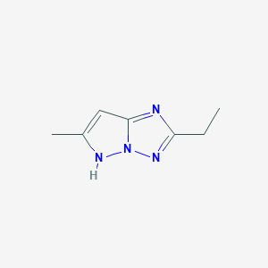 B114360 2-Ethyl-6-methyl-1H-pyrazolo[1,5-b][1,2,4]triazole CAS No. 151406-47-2
