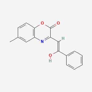 molecular formula C17H13NO3 B11436046 (3Z)-6-methyl-3-(2-oxo-2-phenylethylidene)-3,4-dihydro-2H-1,4-benzoxazin-2-one CAS No. 488137-84-4