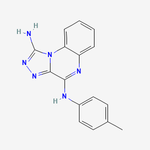 molecular formula C16H14N6 B11436110 N~4~-(4-methylphenyl)[1,2,4]triazolo[4,3-a]quinoxaline-1,4-diamine 