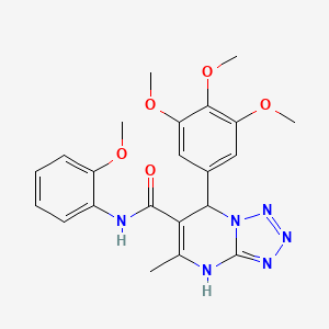 molecular formula C22H24N6O5 B11436120 N-(2-methoxyphenyl)-5-methyl-7-(3,4,5-trimethoxyphenyl)-4,7-dihydrotetrazolo[1,5-a]pyrimidine-6-carboxamide 