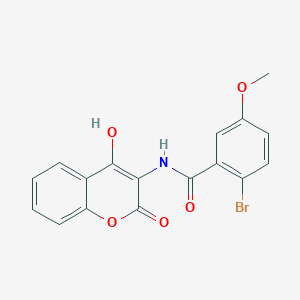 2-bromo-N-(4-hydroxy-2-oxo-2H-chromen-3-yl)-5-methoxybenzamide