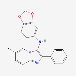 N-(1,3-benzodioxol-5-yl)-6-methyl-2-phenylimidazo[1,2-a]pyridin-3-amine