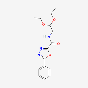 N-(2,2-diethoxyethyl)-5-phenyl-1,3,4-oxadiazole-2-carboxamide