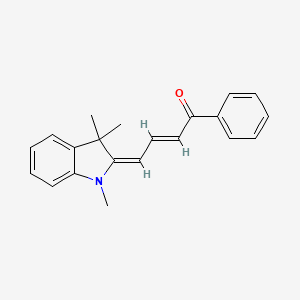 molecular formula C21H21NO B1143628 (2E,4E)-1-苯基-4-(1,3,3-三甲基-1,3-二氢-2H-吲哚-2-亚甲基)丁-2-烯-1-酮 CAS No. 14575-25-8