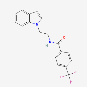 N-(2-(2-methyl-1H-indol-1-yl)ethyl)-4-(trifluoromethyl)benzamide