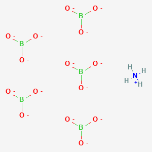 B1143635 Azanium;pentaborate CAS No. 12229-12-8