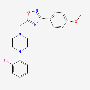 1-(2-Fluorophenyl)-4-{[3-(4-methoxyphenyl)-1,2,4-oxadiazol-5-yl]methyl}piperazine