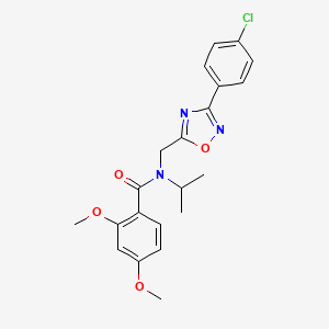 N-{[3-(4-chlorophenyl)-1,2,4-oxadiazol-5-yl]methyl}-2,4-dimethoxy-N-(propan-2-yl)benzamide