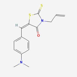 molecular formula C15H16N2OS2 B11436481 3-Allyl-5-(4-(dimethylamino)benzylidene)-2-thioxo-1,3-thiazolidin-4-one 