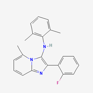 N-(2,6-dimethylphenyl)-2-(2-fluorophenyl)-5-methylimidazo[1,2-a]pyridin-3-amine