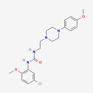 N-(5-chloro-2-methoxyphenyl)-N'-{2-[4-(4-methoxyphenyl)piperazin-1-yl]ethyl}urea