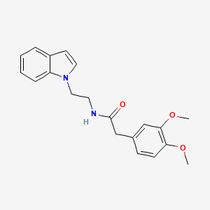 2-(3,4-dimethoxyphenyl)-N-[2-(1H-indol-1-yl)ethyl]acetamide