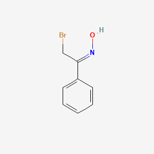 B1143660 (NZ)-N-(2-bromo-1-phenylethylidene)hydroxylamine CAS No. 14181-72-7