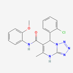 7-(2-chlorophenyl)-N-(2-methoxyphenyl)-5-methyl-4,7-dihydrotetrazolo[1,5-a]pyrimidine-6-carboxamide