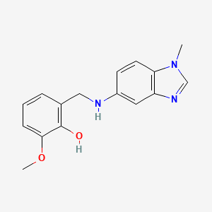 2-methoxy-6-{[(1-methyl-1H-benzimidazol-5-yl)amino]methyl}phenol