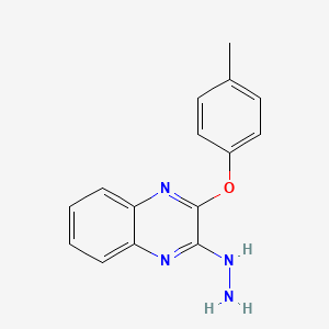 2-Hydrazinyl-3-(4-methylphenoxy)quinoxaline