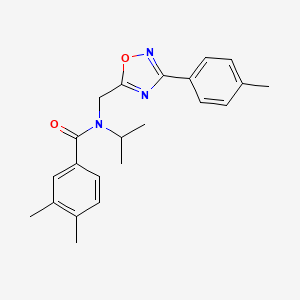 3,4-dimethyl-N-{[3-(4-methylphenyl)-1,2,4-oxadiazol-5-yl]methyl}-N-(propan-2-yl)benzamide