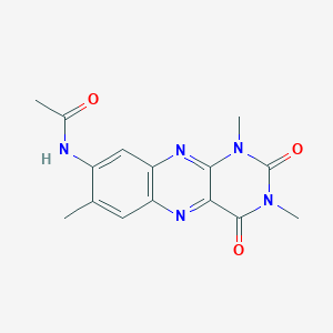 N-(1,2,3,4-Tetrahydro-1,3,7-trimethyl-2,4-dioxobenzo[g]pteridin-8-yl)acetamide