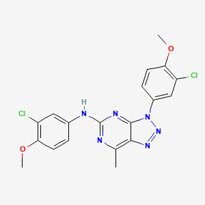 N,3-bis(3-chloro-4-methoxyphenyl)-7-methyl-3H-[1,2,3]triazolo[4,5-d]pyrimidin-5-amine