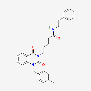 5-[1-(4-methylbenzyl)-2,4-dioxo-1,4-dihydroquinazolin-3(2H)-yl]-N-(2-phenylethyl)pentanamide