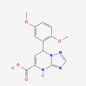 7-(2,5-Dimethoxyphenyl)-4,7-dihydro[1,2,4]triazolo[1,5-a]pyrimidine-5-carboxylic acid