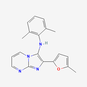 N-(2,6-dimethylphenyl)-2-(5-methylfuran-2-yl)imidazo[1,2-a]pyrimidin-3-amine