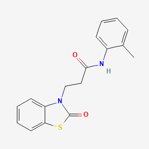 N-(2-methylphenyl)-3-(2-oxo-1,3-benzothiazol-3(2H)-yl)propanamide