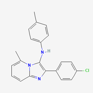 2-(4-chlorophenyl)-5-methyl-N-(4-methylphenyl)imidazo[1,2-a]pyridin-3-amine