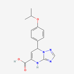 7-[4-(Propan-2-yloxy)phenyl]-4,7-dihydro[1,2,4]triazolo[1,5-a]pyrimidine-5-carboxylic acid