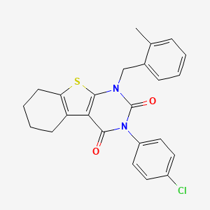 3-(4-chlorophenyl)-1-(2-methylbenzyl)-5,6,7,8-tetrahydro[1]benzothieno[2,3-d]pyrimidine-2,4(1H,3H)-dione