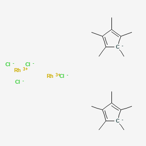 molecular formula C20H30Cl4Rh2 10* B1143706 二氯(五甲基环戊二烯基)铑(iii)二聚体 CAS No. 12354-85-7