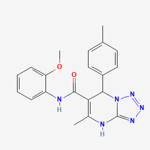 molecular formula C20H20N6O2 B11437072 N-(2-methoxyphenyl)-5-methyl-7-(4-methylphenyl)-4,7-dihydrotetrazolo[1,5-a]pyrimidine-6-carboxamide 