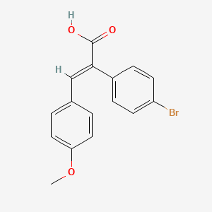 B1143708 A-(4-Bromophenyl)-4-methoxycinnamic acid CAS No. 14335-72-9