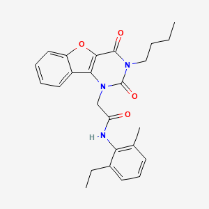 2-(3-butyl-2,4-dioxo-3,4-dihydrobenzofuro[3,2-d]pyrimidin-1(2H)-yl)-N-(2-ethyl-6-methylphenyl)acetamide