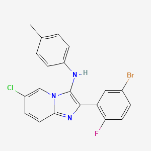 2-(5-bromo-2-fluorophenyl)-6-chloro-N-(4-methylphenyl)imidazo[1,2-a]pyridin-3-amine