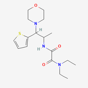 N1,N1-diethyl-N2-(1-morpholino-1-(thiophen-2-yl)propan-2-yl)oxalamide