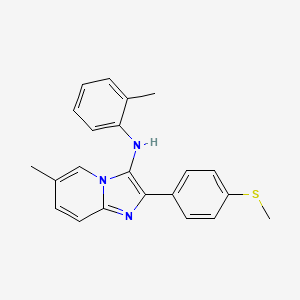 6-methyl-N-(2-methylphenyl)-2-[4-(methylsulfanyl)phenyl]imidazo[1,2-a]pyridin-3-amine