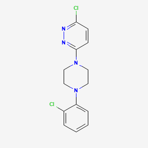 3-Chloro-6-[4-(2-chlorophenyl)piperazin-1-yl]pyridazine