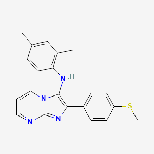 N-(2,4-dimethylphenyl)-2-[4-(methylsulfanyl)phenyl]imidazo[1,2-a]pyrimidin-3-amine