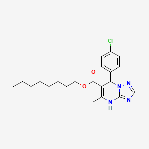 Octyl 7-(4-chlorophenyl)-5-methyl-4,7-dihydro[1,2,4]triazolo[1,5-a]pyrimidine-6-carboxylate