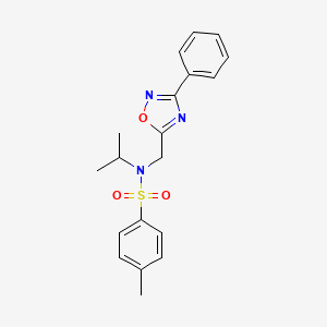 4-methyl-N-[(3-phenyl-1,2,4-oxadiazol-5-yl)methyl]-N-(propan-2-yl)benzenesulfonamide