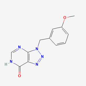 3-(3-methoxybenzyl)-3,6-dihydro-7H-[1,2,3]triazolo[4,5-d]pyrimidin-7-one