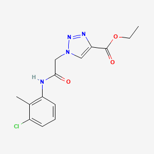 ethyl 1-{2-[(3-chloro-2-methylphenyl)amino]-2-oxoethyl}-1H-1,2,3-triazole-4-carboxylate