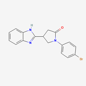 4-(1H-benzimidazol-2-yl)-1-(4-bromophenyl)pyrrolidin-2-one