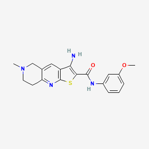 3-amino-N-(3-methoxyphenyl)-6-methyl-5,6,7,8-tetrahydrothieno[2,3-b][1,6]naphthyridine-2-carboxamide