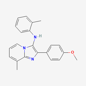 2-(4-methoxyphenyl)-8-methyl-N-(2-methylphenyl)imidazo[1,2-a]pyridin-3-amine