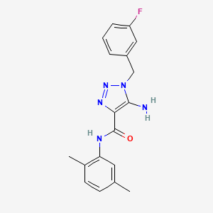 5-amino-N-(2,5-dimethylphenyl)-1-(3-fluorobenzyl)-1H-1,2,3-triazole-4-carboxamide